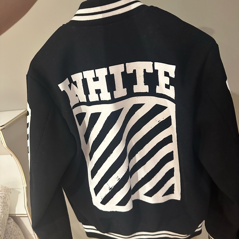 Off-White Black and Cream Jacket